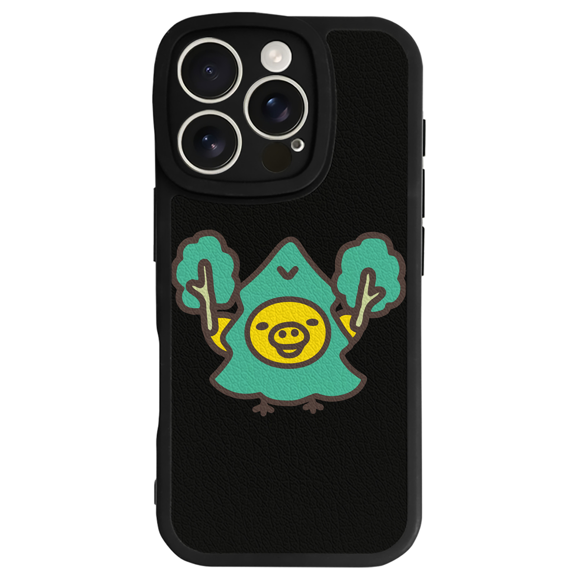 （画像用） リラックマ リラックマ キイロイトリ Rilakkuma Korilakkuma Kiiroitori 【iPhone 16シリーズ対応】シリコンスマホケース（レザー調） 材質：シリコン
